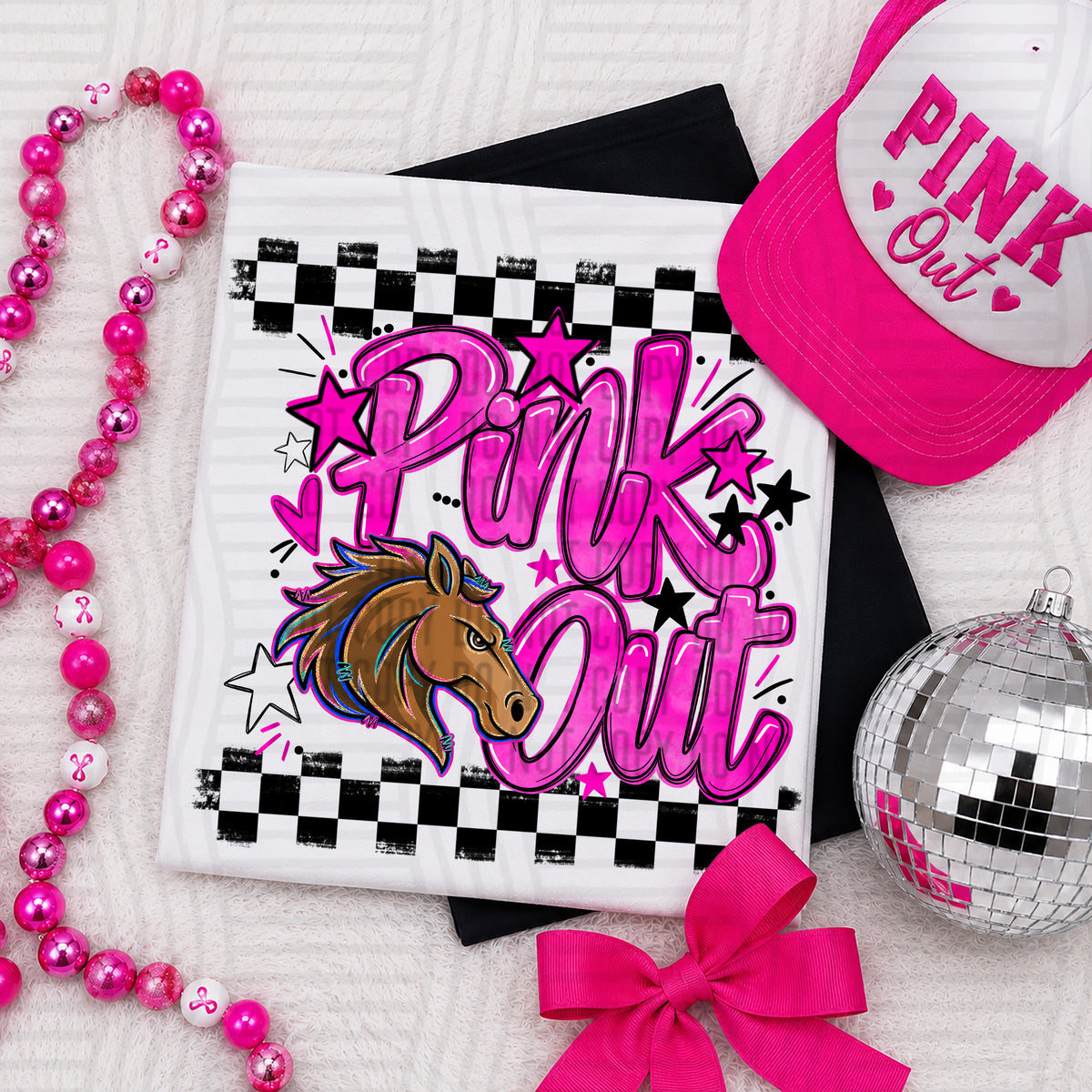 Pink Out MASCOTS 0926-0021- PLEASE UPLOAD MOCK UP - 300 DPI digital download