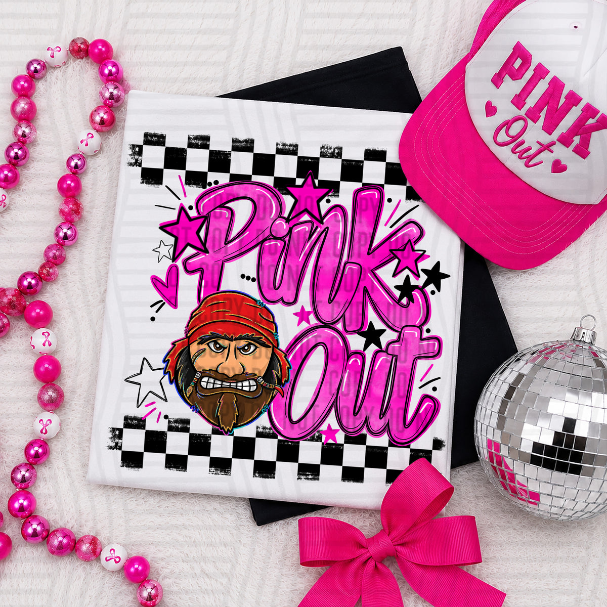 Pink Out MASCOTS 0926-0021- PLEASE UPLOAD MOCK UP - 300 DPI digital download