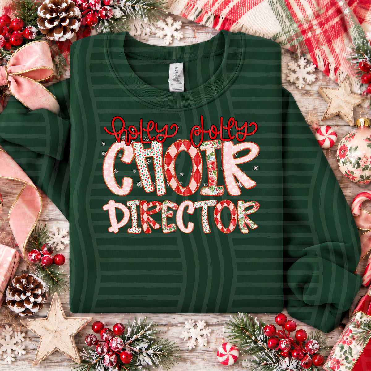 Holly Jolly Christmas Confetti Occupations - 2610-0020 - CUSTOM + DROPDOWN - 300 DPI Digital Download