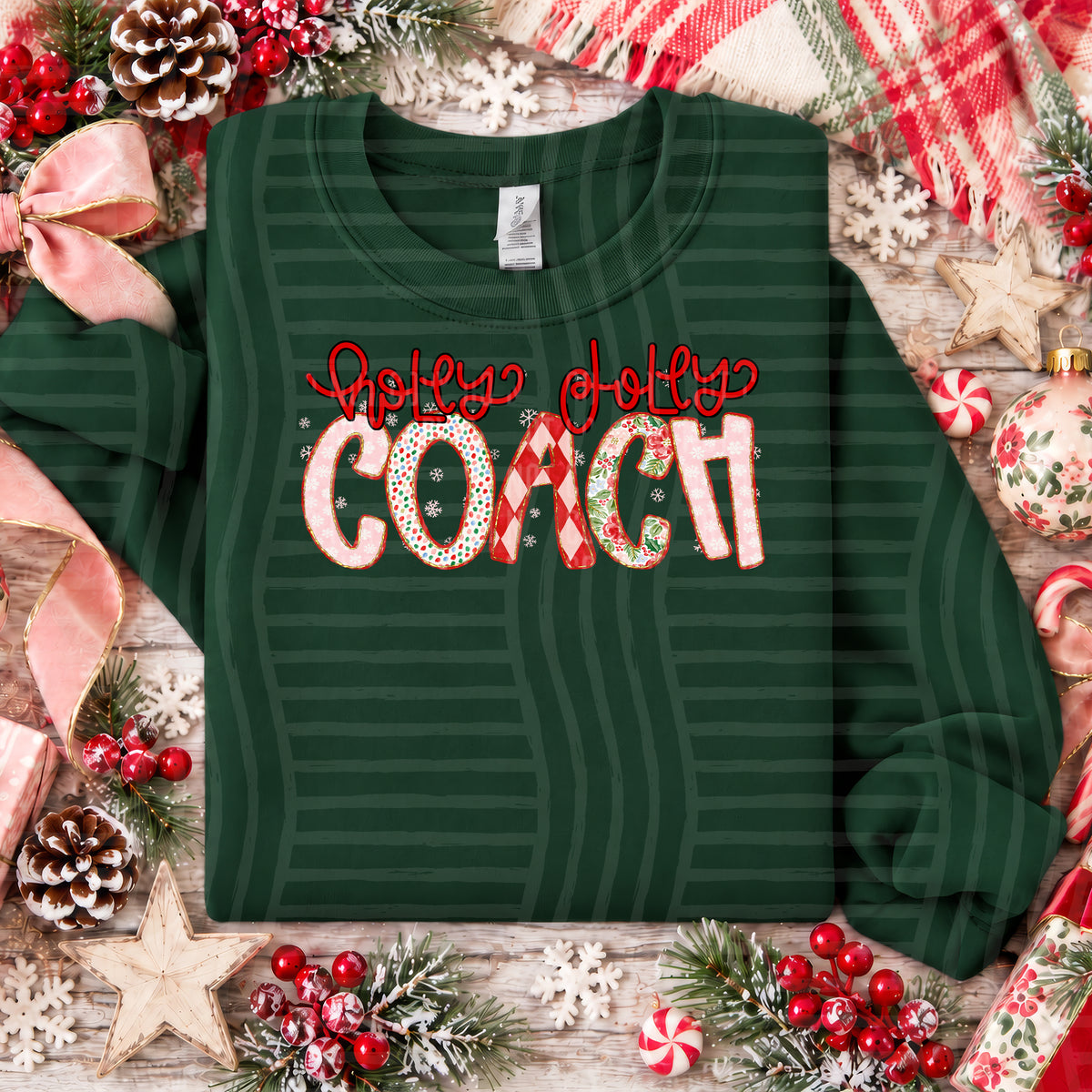 Holly Jolly Christmas Confetti Occupations - 2610-0020 - CUSTOM + DROPDOWN - 300 DPI Digital Download