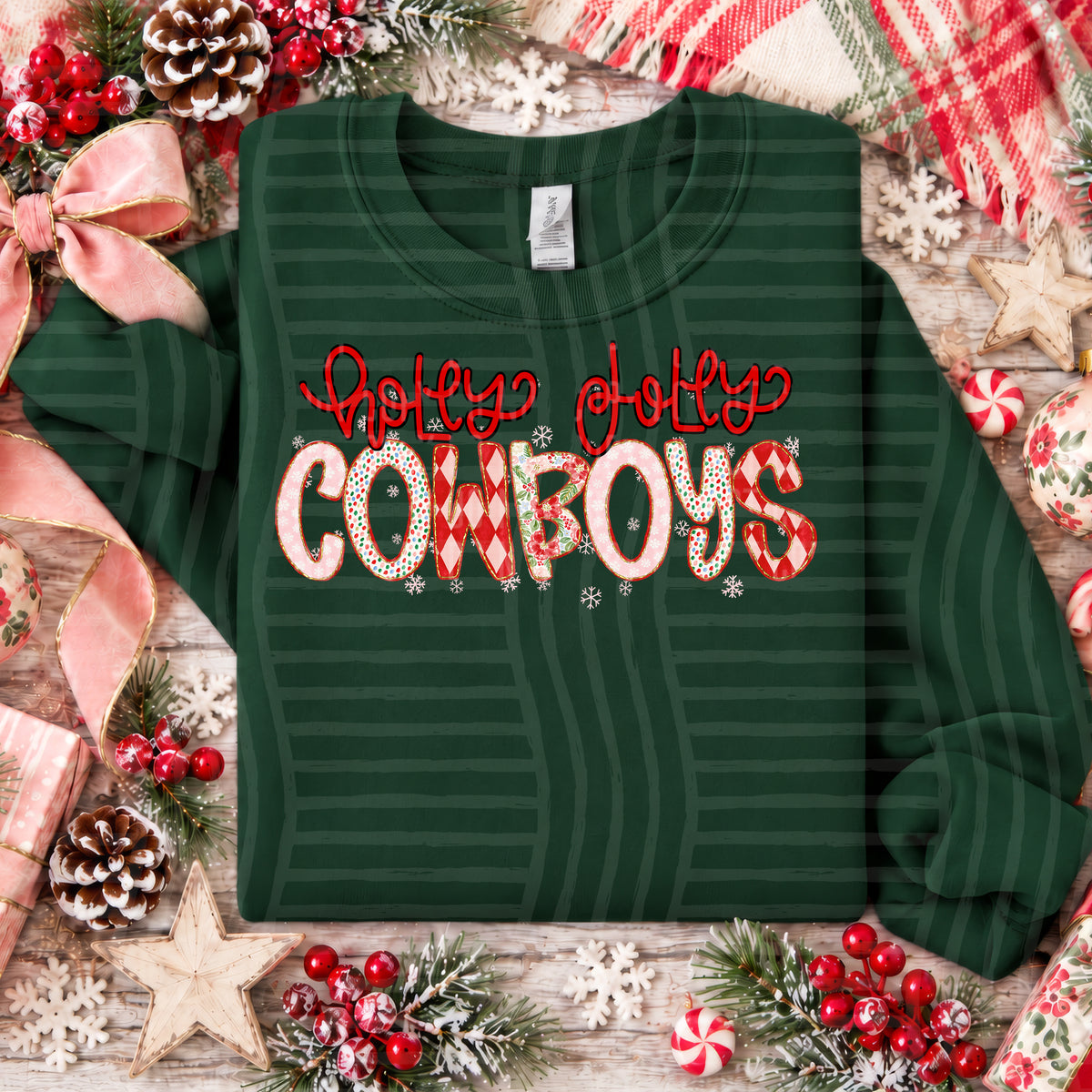 Holly Jolly Christmas Confetti Mascots - 2610-0021 - CUSTOM + DROPDOWN - 300 DPI Digital Download
