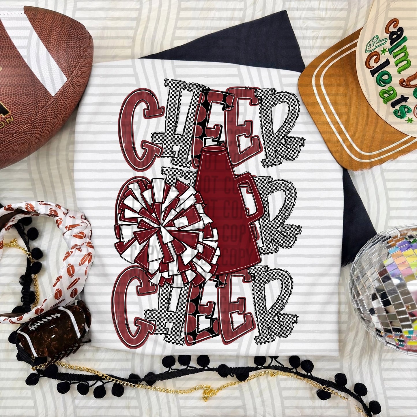Tri Stacked Cheer color 2609-0008 - Color Dropdown Digital Download 300 DPI PNG FILE