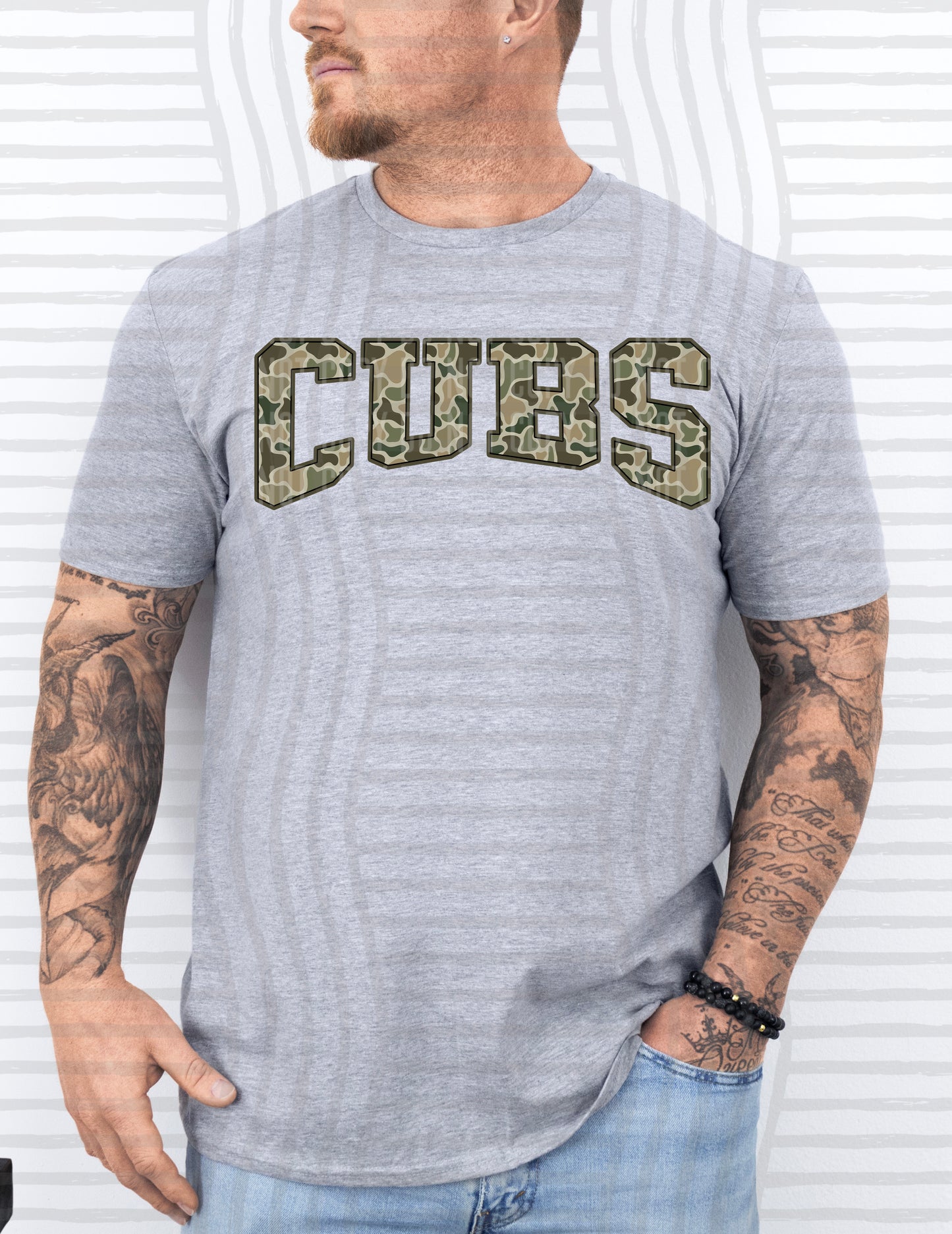 Simple Camo Arched - Custom + DROPDOWN (CC-2607-0001) - 300 DPI digital download