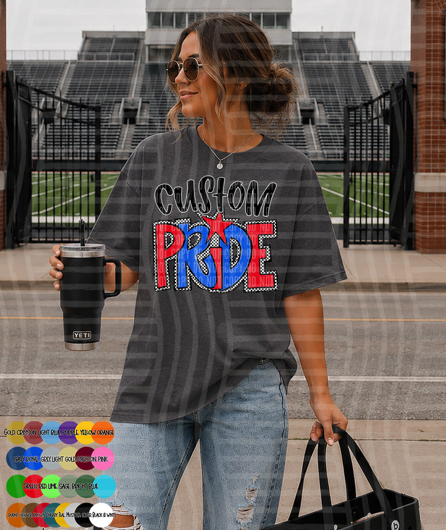 PREPPY PRIDE (CUSTOM 2 COLORS) -  Digital Download 300DPI PNG FILE