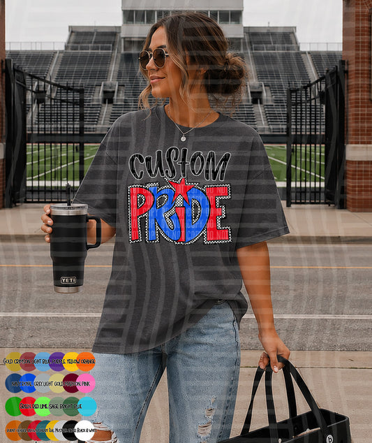 PREPPY PRIDE (CUSTOM 2 COLORS) -  Digital Download 300DPI PNG FILE