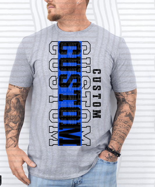 CUSTOM - STACKED - Digital download 300DPI PNG FILE