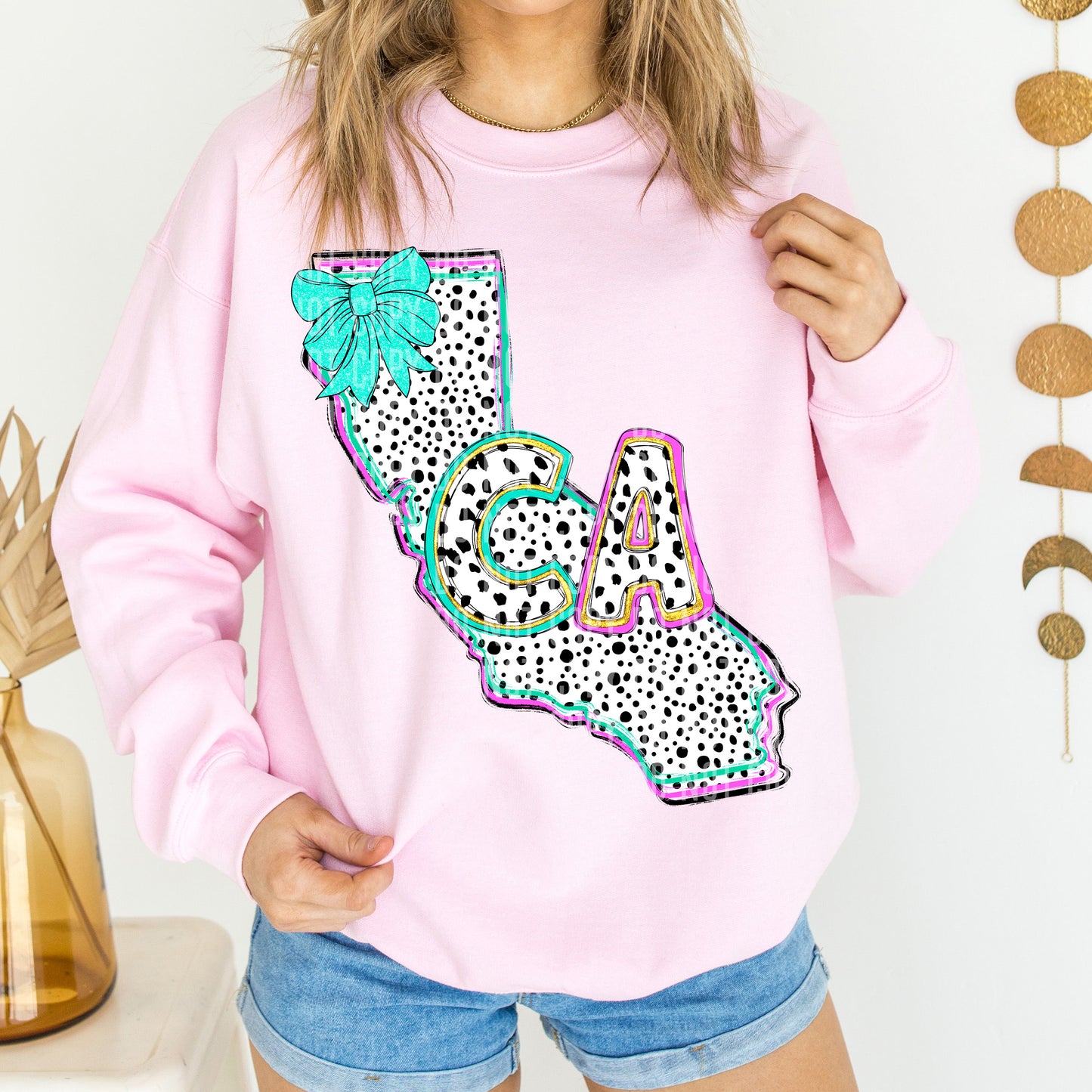 PICK A STATE- States Pink & Turquoise - Digital download 300DPI PNG FILE