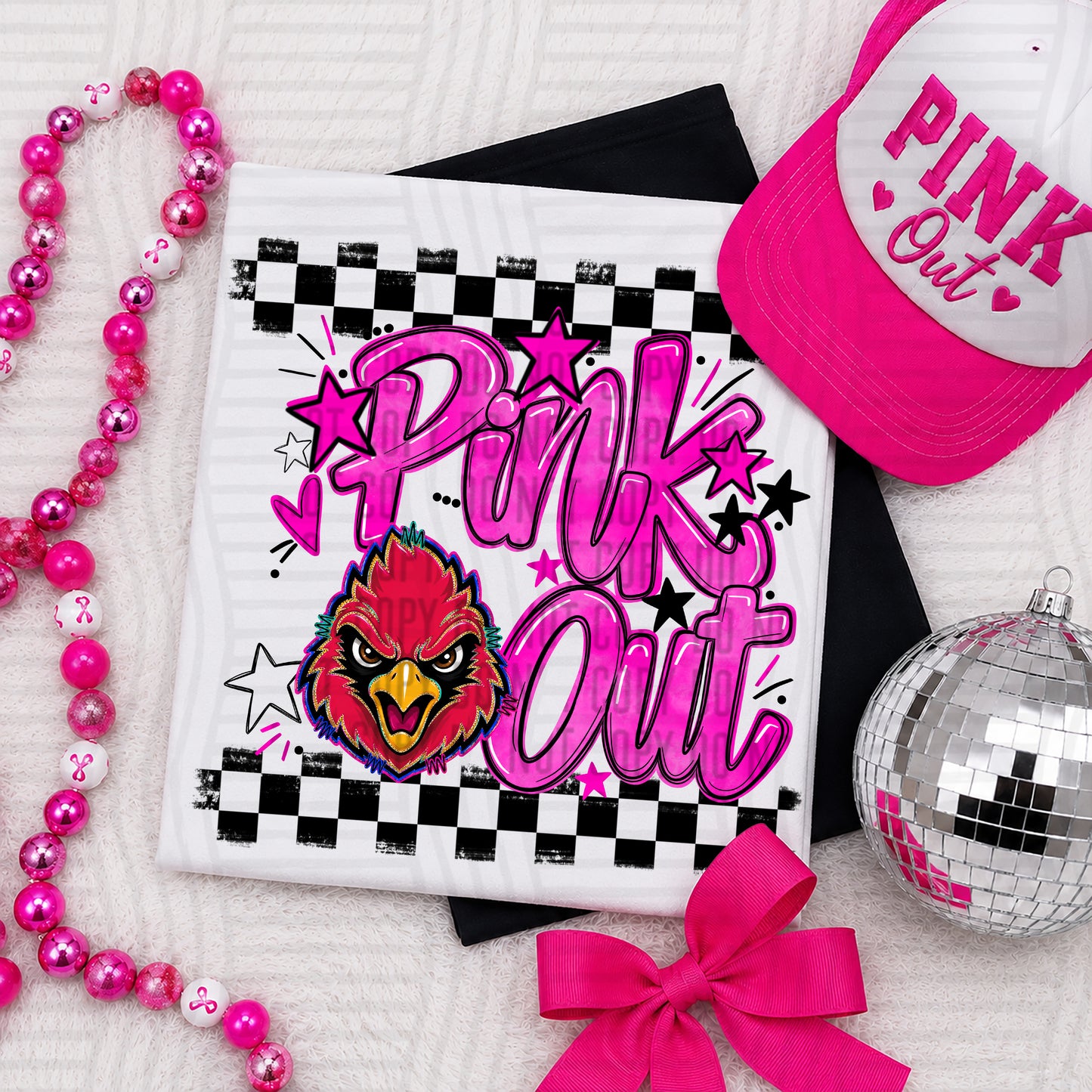 Pink Out MASCOTS 0926-0021- PLEASE UPLOAD MOCK UP - 300 DPI digital download