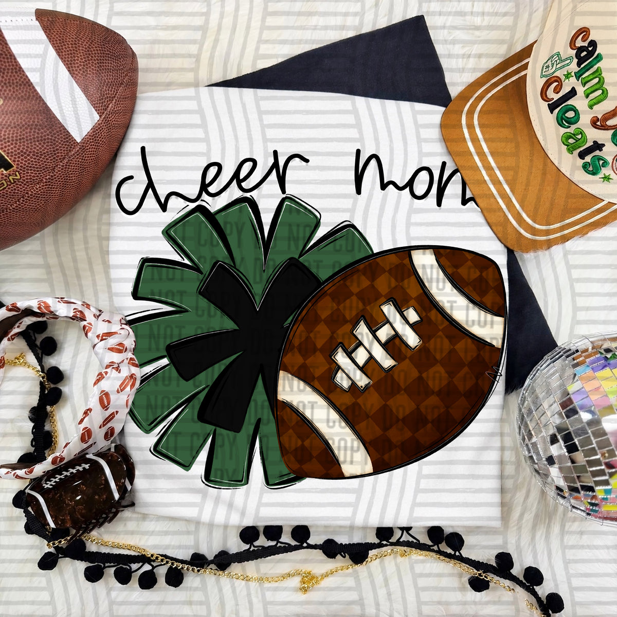 Cheer Mom PNG design in Hunter