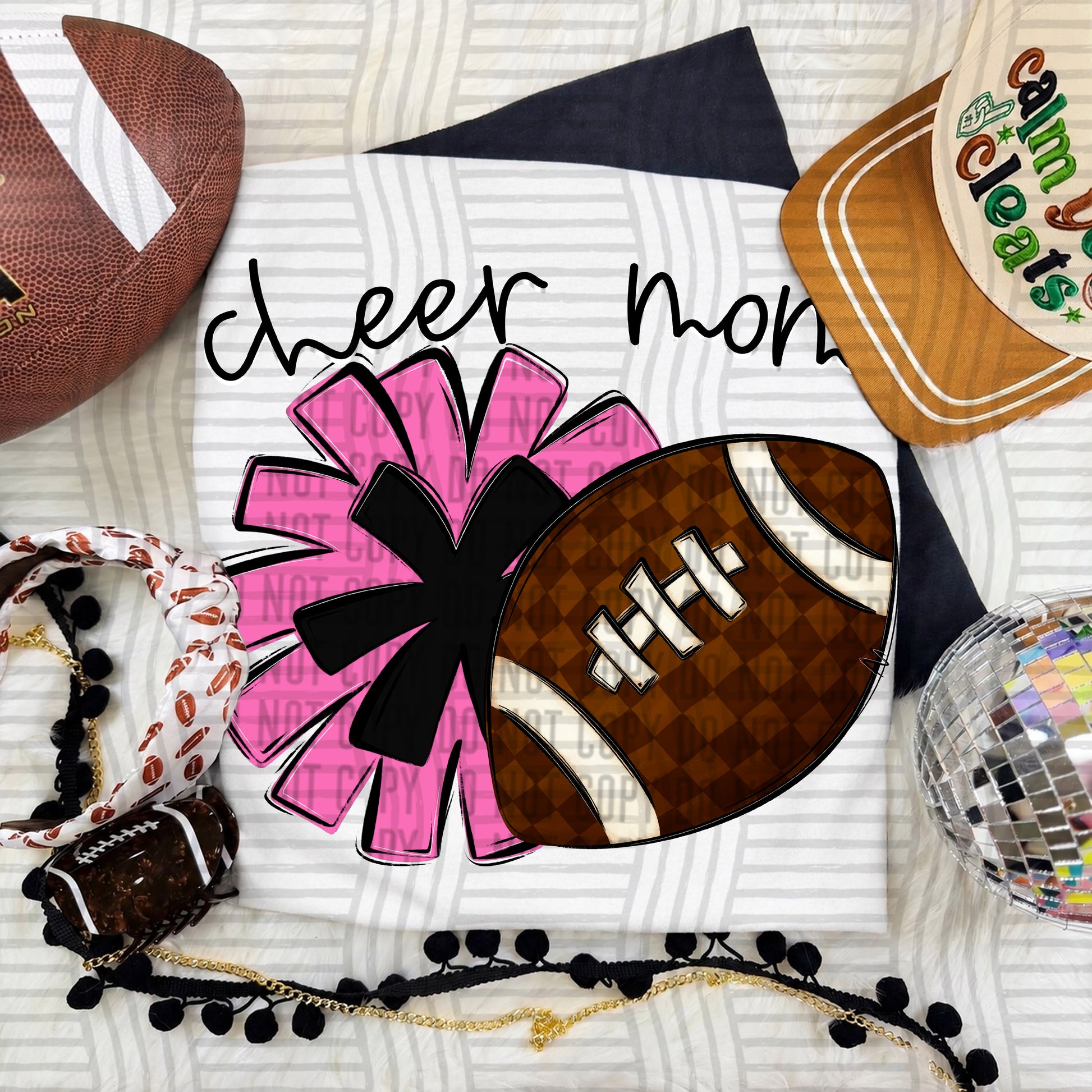 Cheer Mom PNG design in Pink