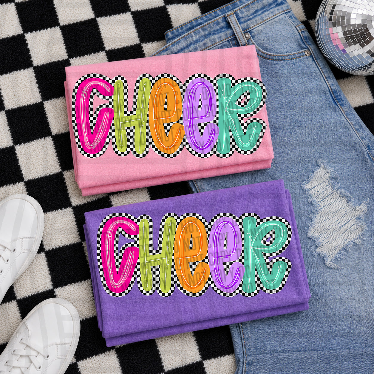 Simply Checkered Sports - Color Dropdown Digital Download 300DPI PNG FILE