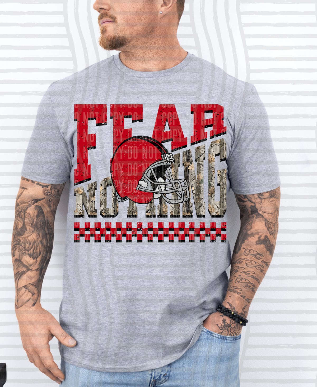 Fear Nothing COLOR helmet only 0926-0033 - Color Dropdown Digital Download 300 DPI PNG FILE