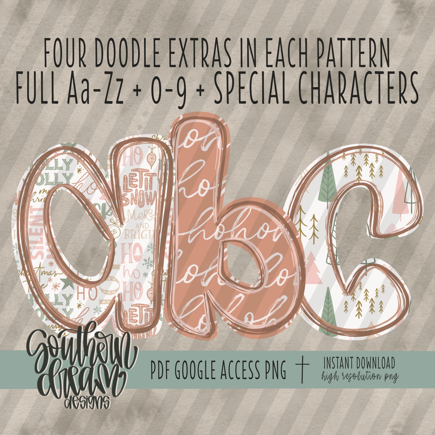 Christmas Alpha Collab- Digital download 300DPI PNG FILE