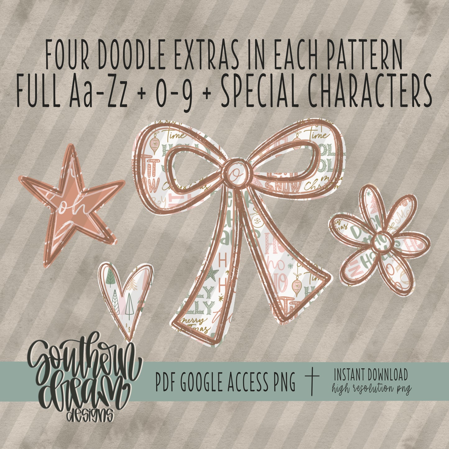 Christmas Alpha Collab- Digital download 300DPI PNG FILE