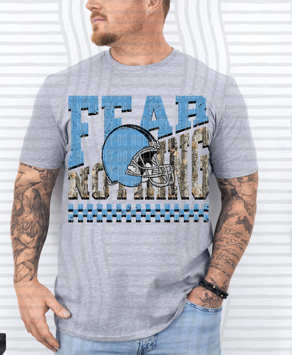Fear Nothing COLOR helmet only 0926-0033 - Color Dropdown Digital Download 300 DPI PNG FILE