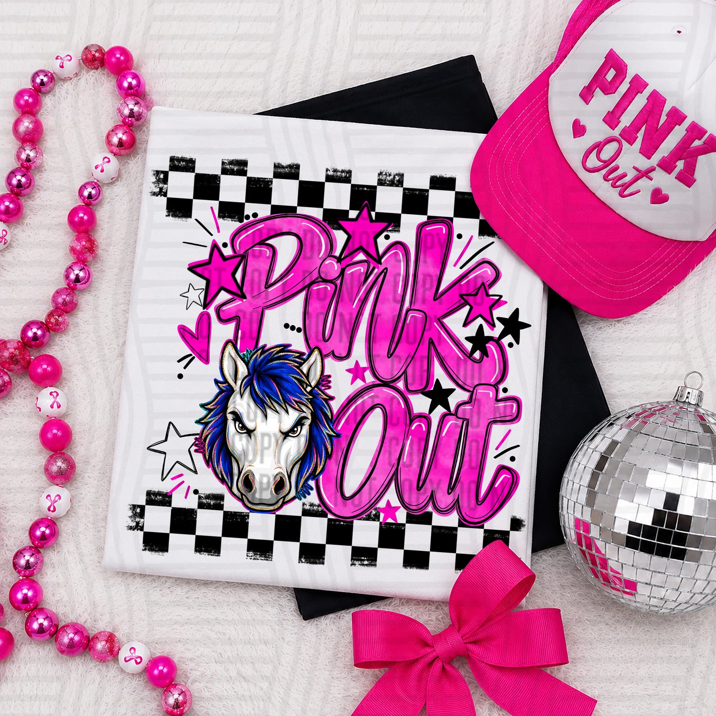 Pink Out MASCOTS 0926-0021- PLEASE UPLOAD MOCK UP - 300 DPI digital download