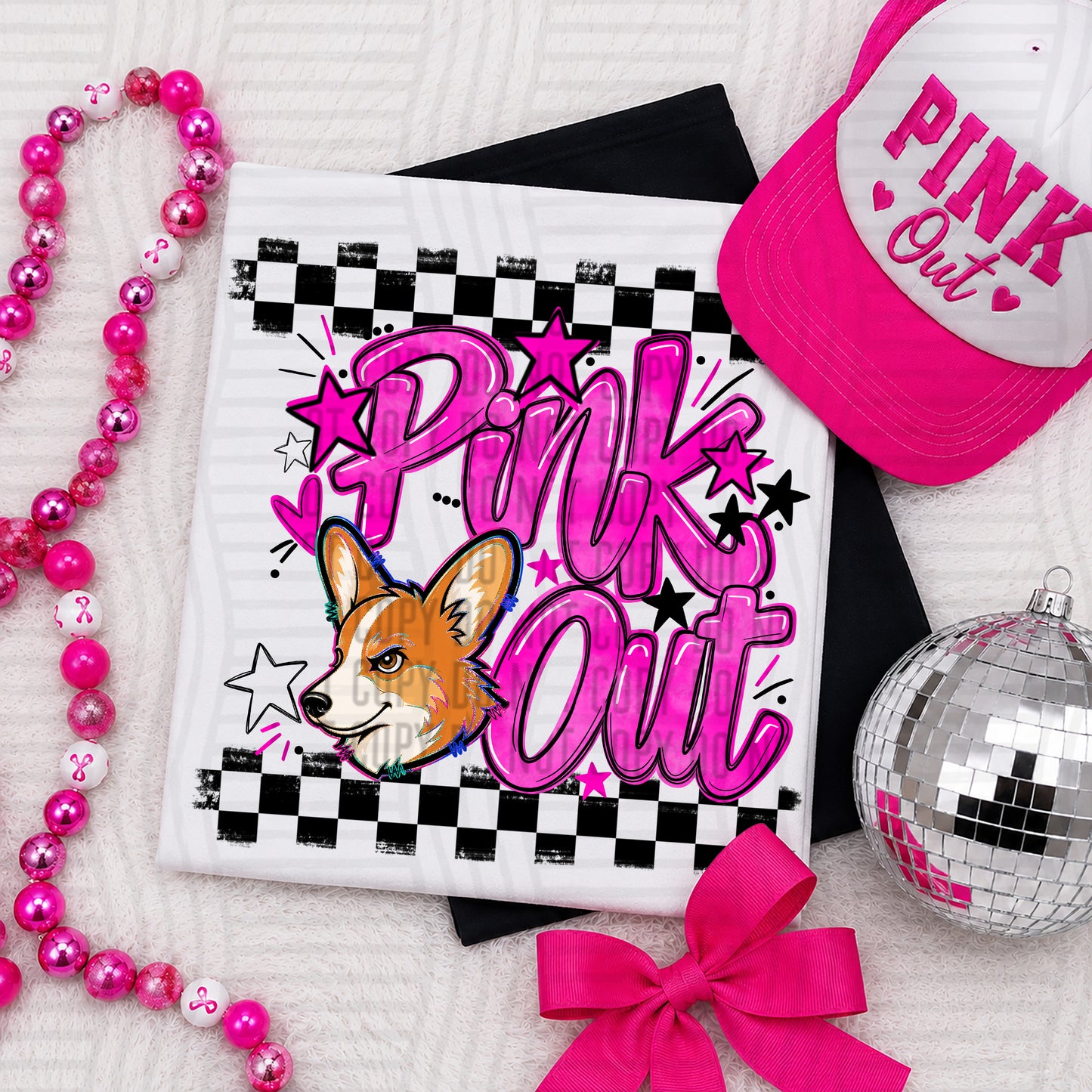 Pink Out MASCOTS 0926-0021- PLEASE UPLOAD MOCK UP - 300 DPI digital download
