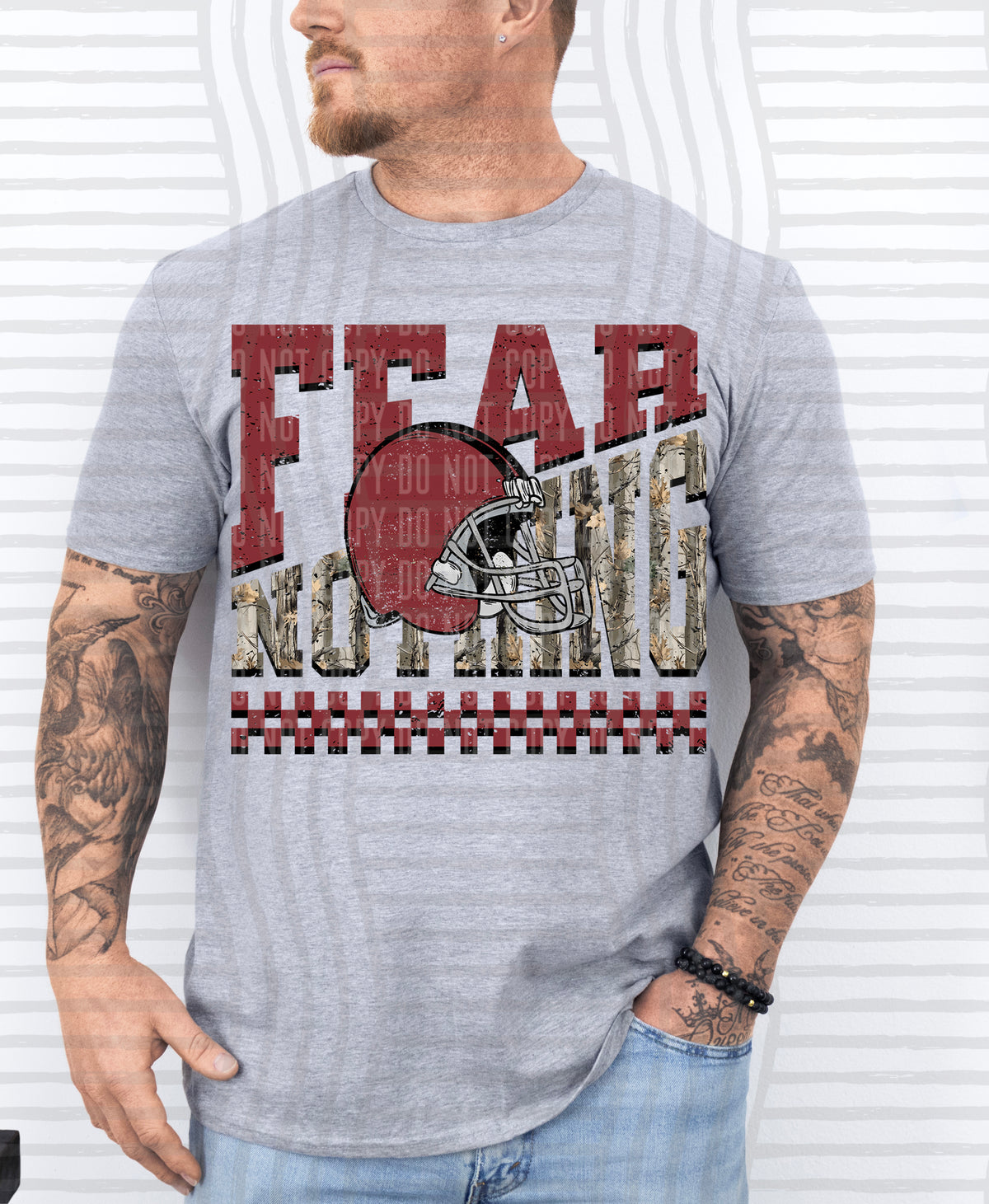 Fear Nothing COLOR helmet only 0926-0033 - Color Dropdown Digital Download 300 DPI PNG FILE
