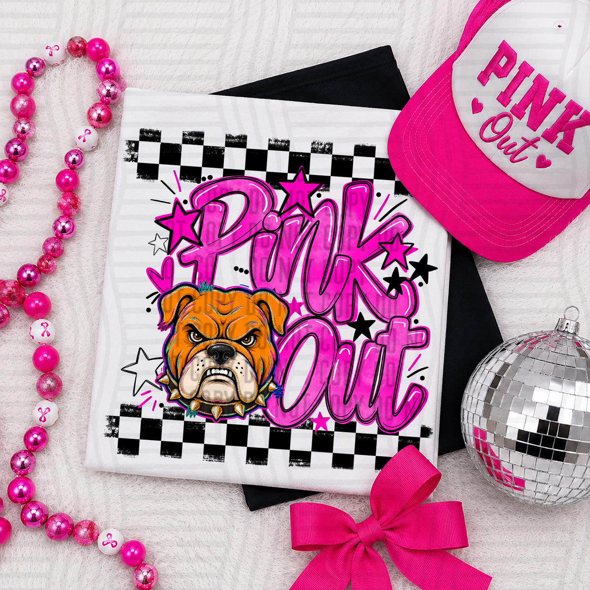 Pink Out MASCOTS 0926-0021- PLEASE UPLOAD MOCK UP - 300 DPI digital download