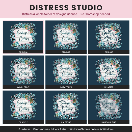 Distress Studio - Batch Distress Tool for PNG Designs