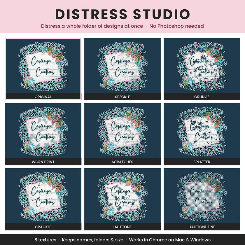 Distress Studio - Batch Distress Tool for PNG Designs