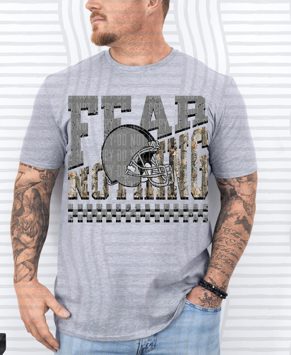 Fear Nothing COLOR helmet only 0926-0033 - Color Dropdown Digital Download 300 DPI PNG FILE