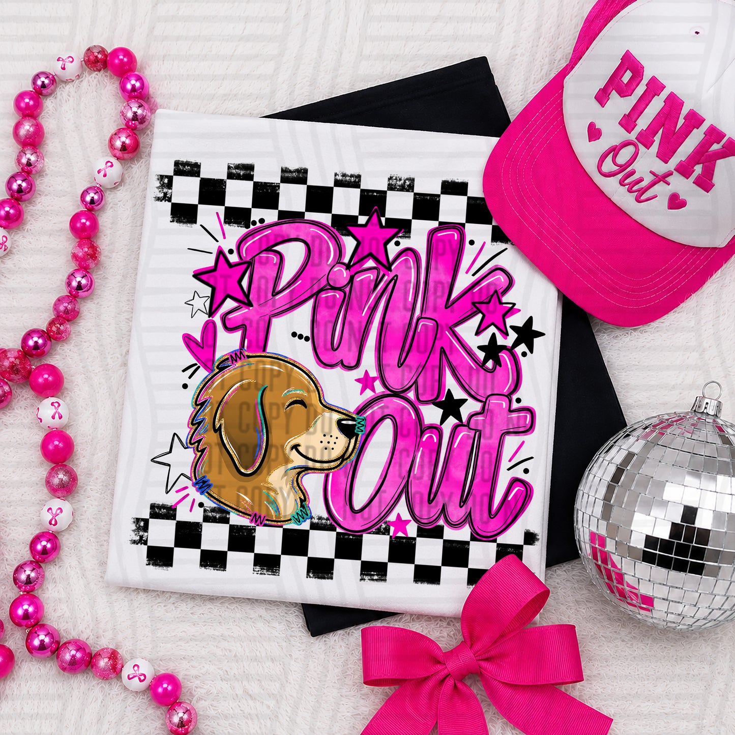 Pink Out MASCOTS 0926-0021- PLEASE UPLOAD MOCK UP - 300 DPI digital download