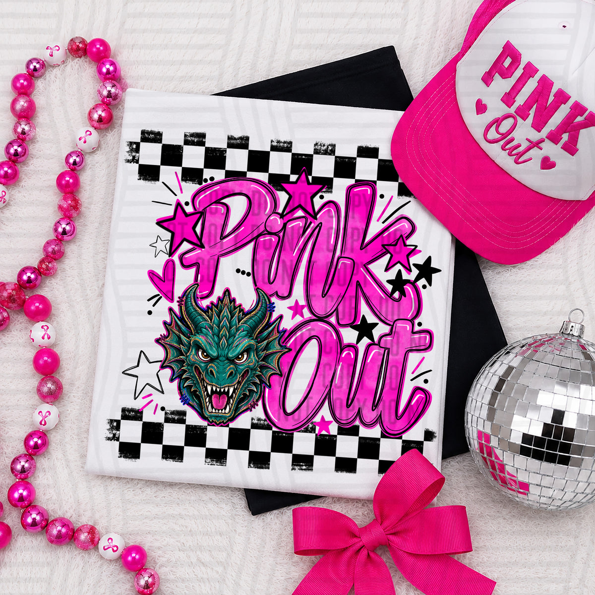 Pink Out MASCOTS 0926-0021- PLEASE UPLOAD MOCK UP - 300 DPI digital download
