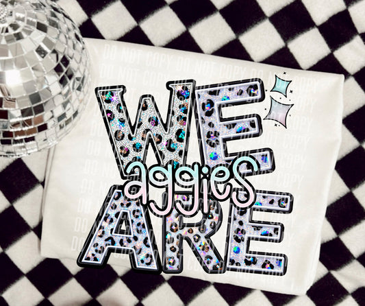 WE ARE - GLITTER LEP PRINT - Digital download 300DPI PNG FILE