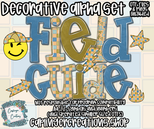 Field Guide - OTF & Drag and Drop PNGS- commercial use included - Digital download