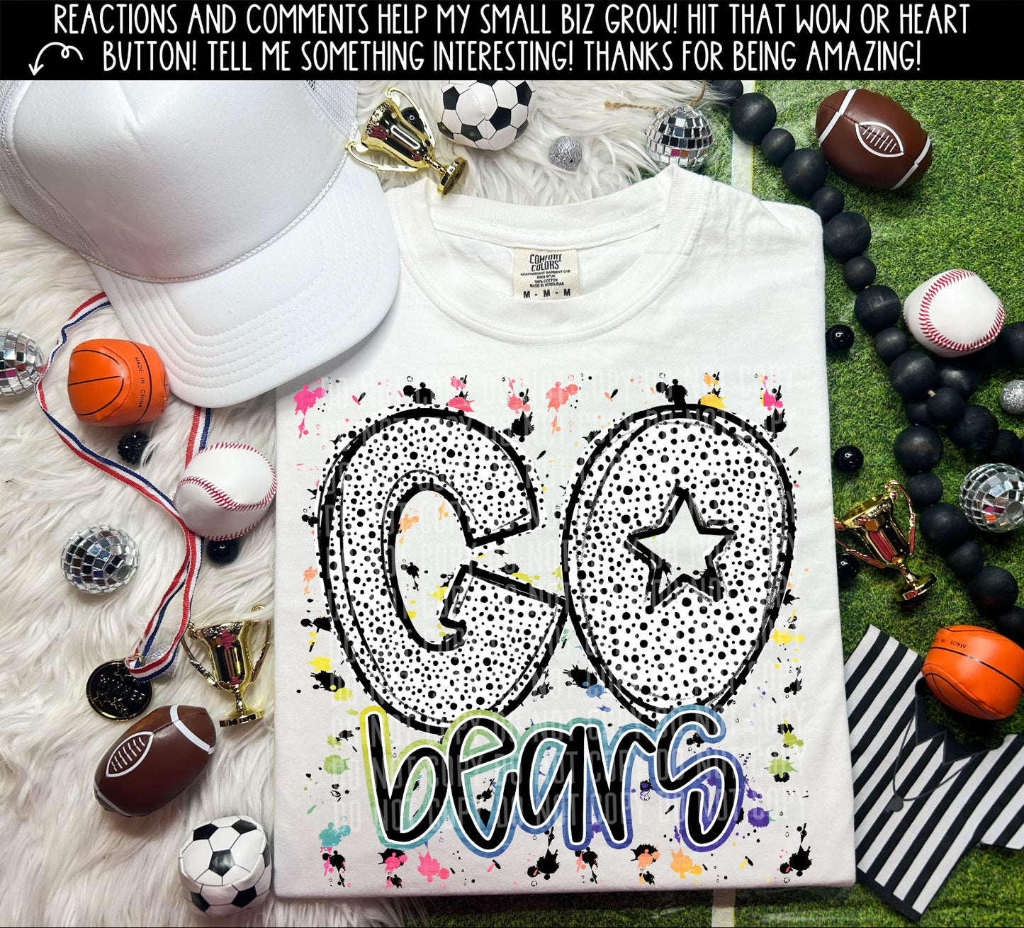 PICK A TEAM or CUSTOM- Go Dalmatian paint splatter - Digital download 300DPI PNG FILE