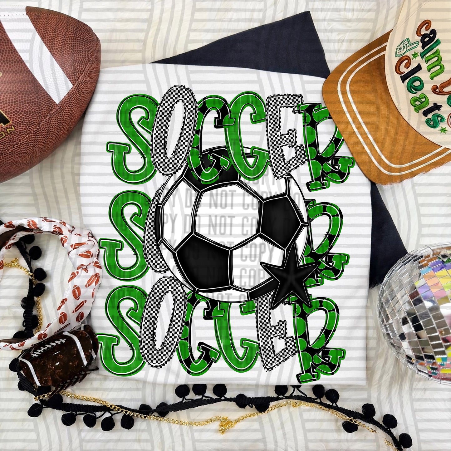 TRI Stacked SOCCER color 2609-0010 - Color Dropdown Digital Download 300 DPI PNG FILE