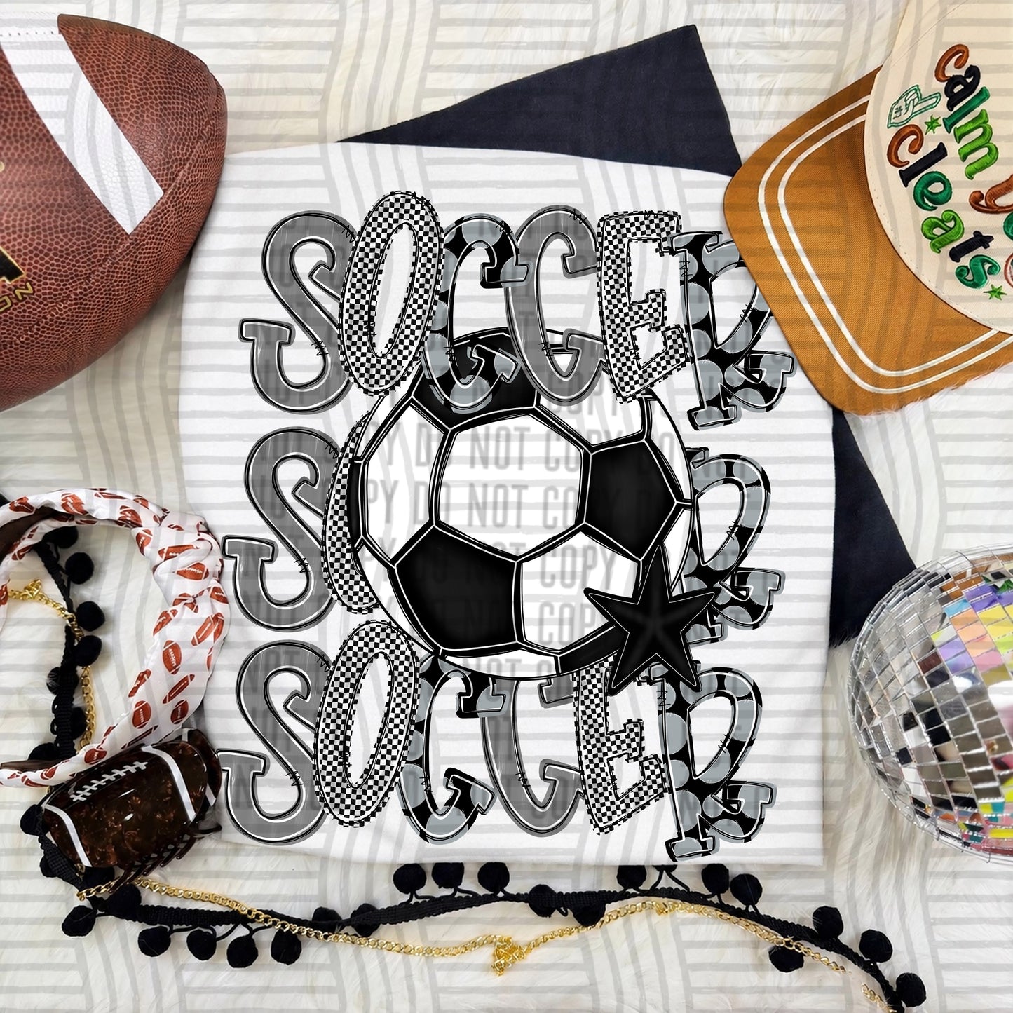 TRI Stacked SOCCER color 2609-0010 - Color Dropdown Digital Download 300 DPI PNG FILE