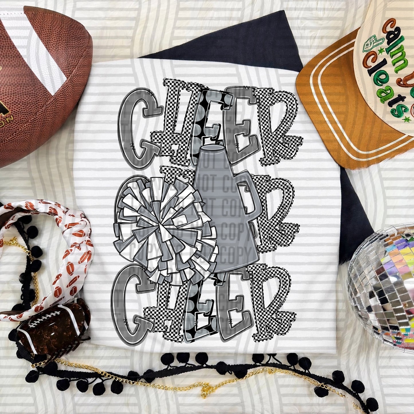 Tri Stacked Cheer color 2609-0008 - Color Dropdown Digital Download 300 DPI PNG FILE
