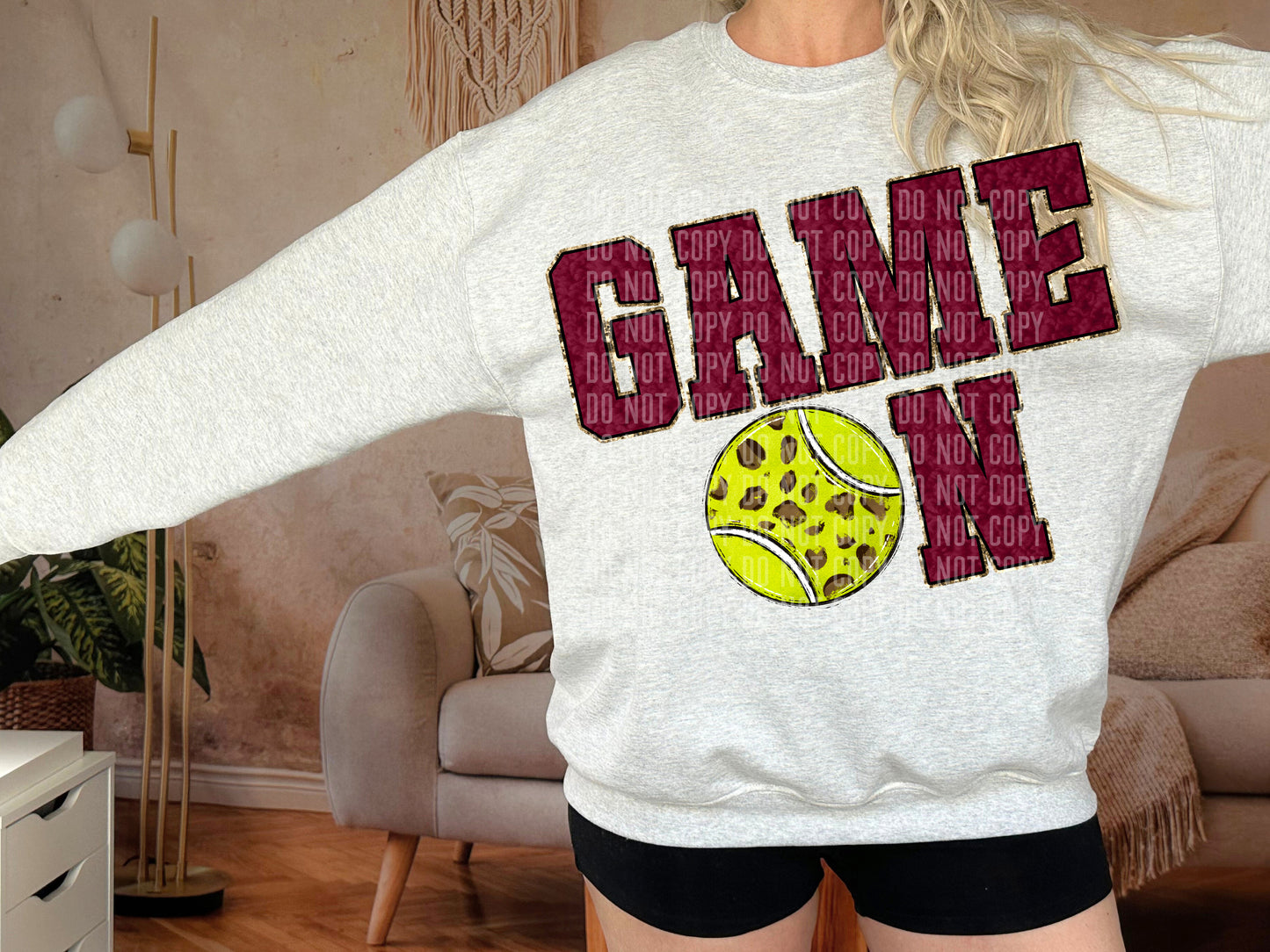 CHOOSE A sport - Maroon Faux Chenille Game on - Digital download 300DPI PNG FILE