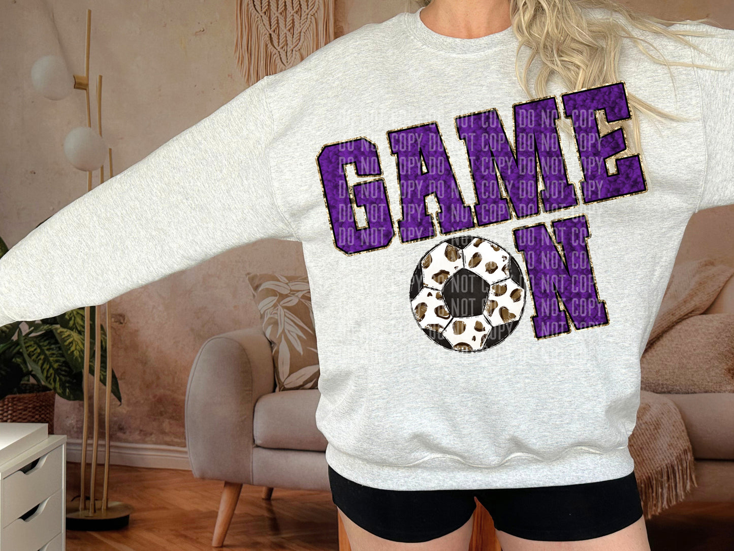 CHOOSE A sport - Purple Faux Chenille Game on - Digital download 300DPI PNG FILE