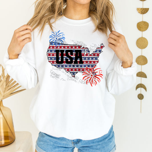 Patriotic States design -ALL 50 STATES INCLUDED - Digital download 300DPI PNG FILE