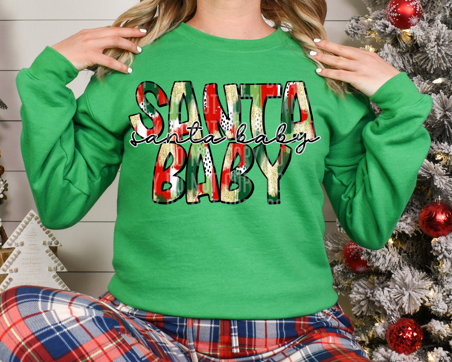 Santa Baby Digital download 300DPI PNG FILE