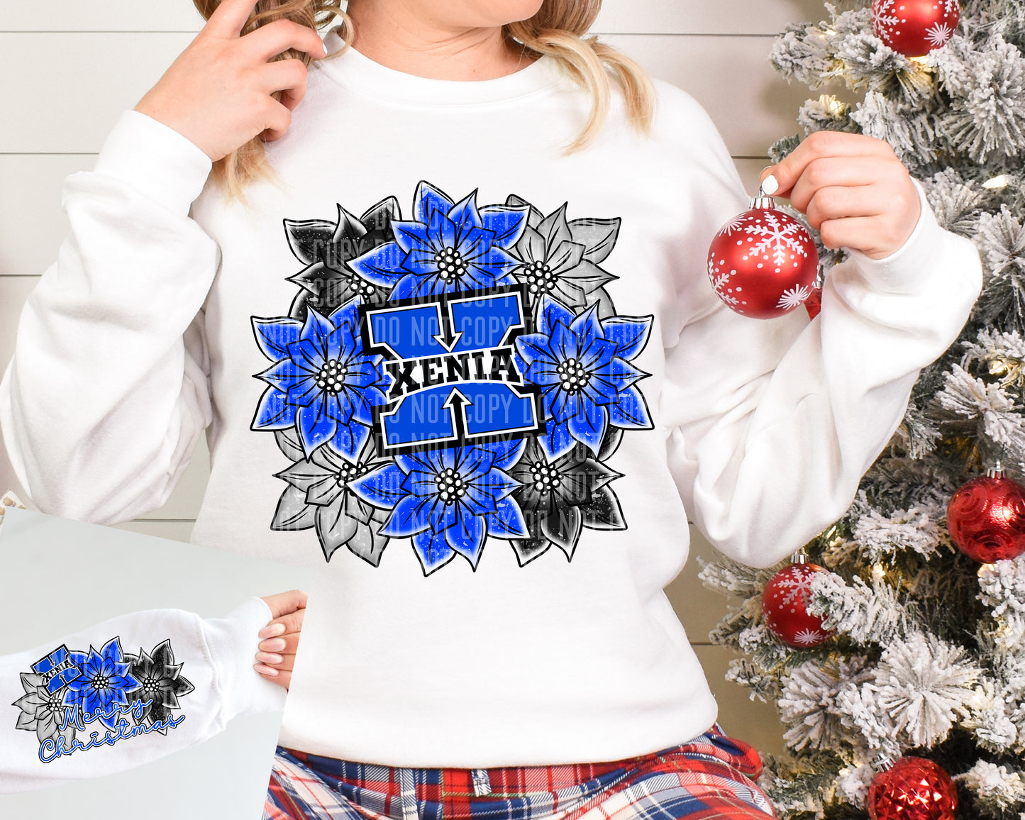 CUSTOM High School - Poinsettia Flowers - Digital download 300DPI PNG FILE