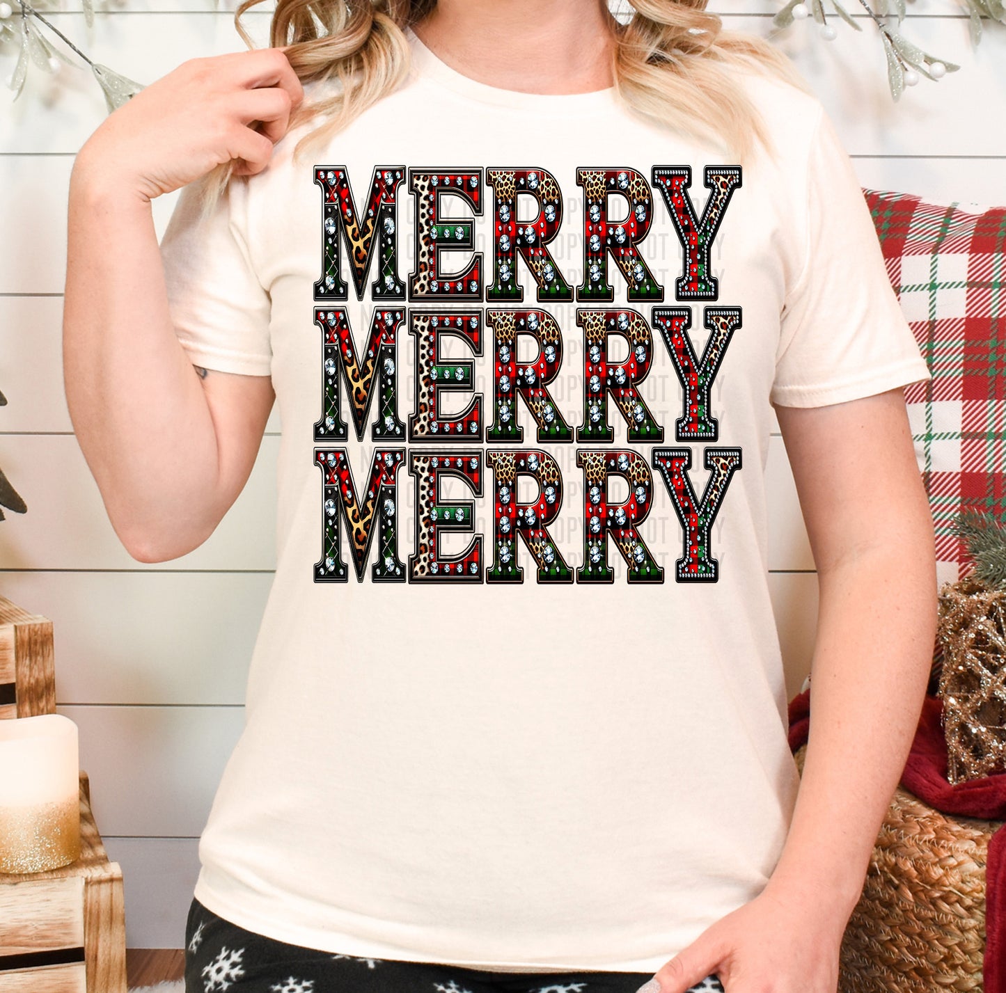 Merry Repeat Digital download 300DPI PNG FILE