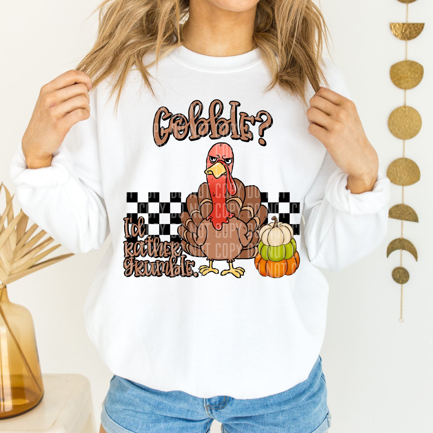 Grumpy Gobble Digital Download 300DPI PNG FILE