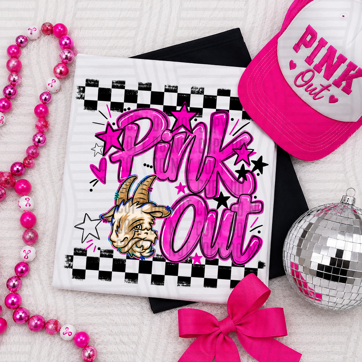 Pink Out MASCOTS 0926-0021- PLEASE UPLOAD MOCK UP - 300 DPI digital download