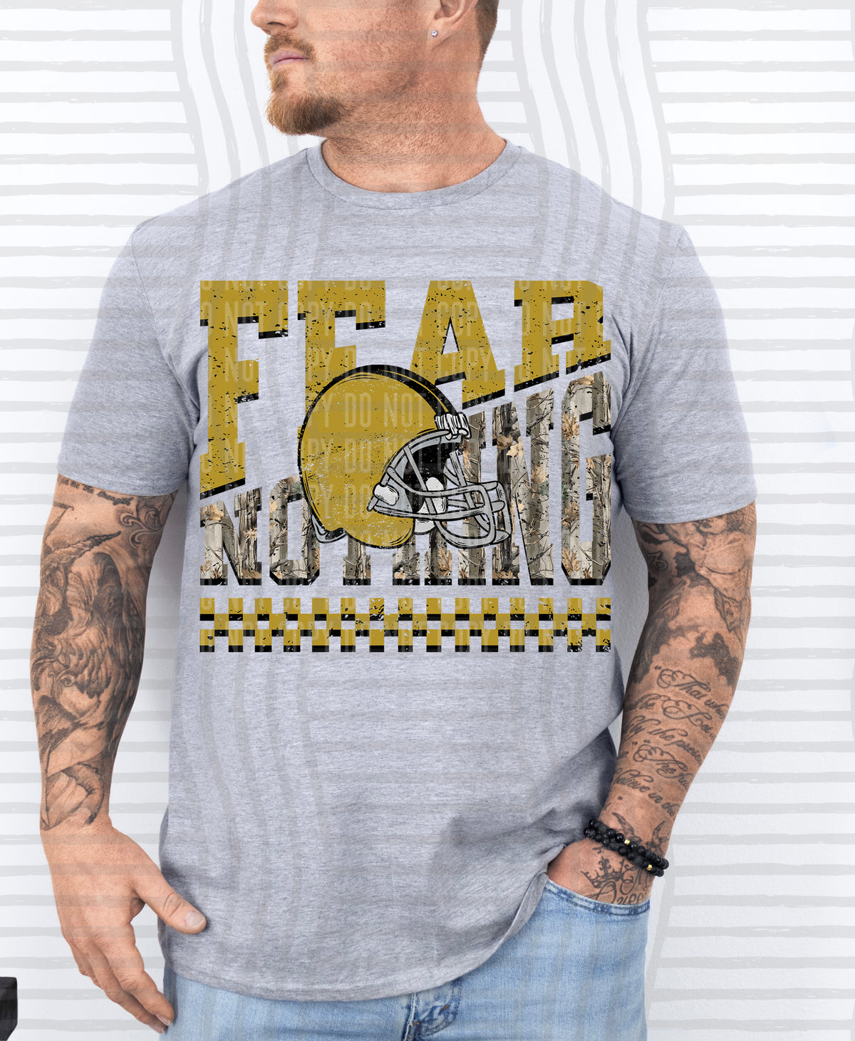 Fear Nothing COLOR helmet only 0926-0033 - Color Dropdown Digital Download 300 DPI PNG FILE