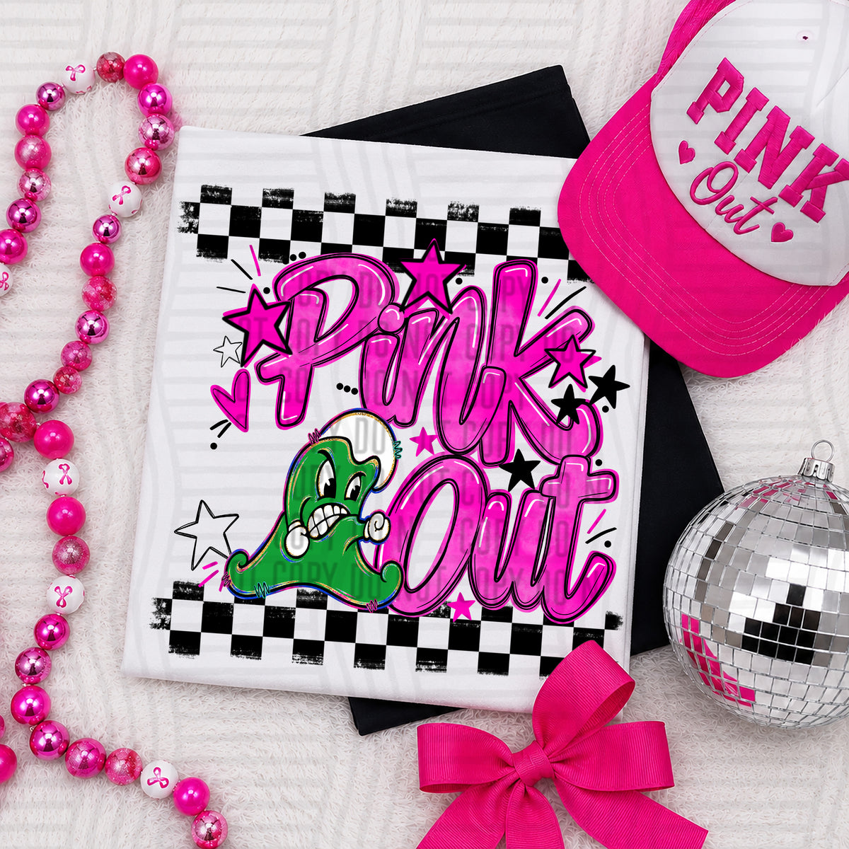 Pink Out MASCOTS 0926-0021- PLEASE UPLOAD MOCK UP - 300 DPI digital download
