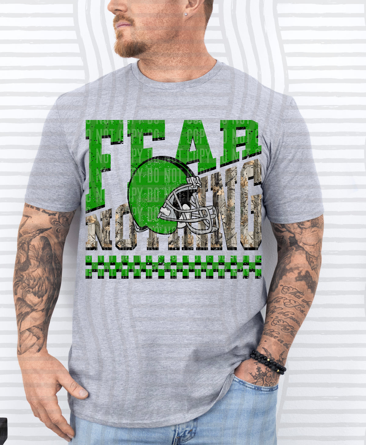 Fear Nothing COLOR helmet only 0926-0033 - Color Dropdown Digital Download 300 DPI PNG FILE