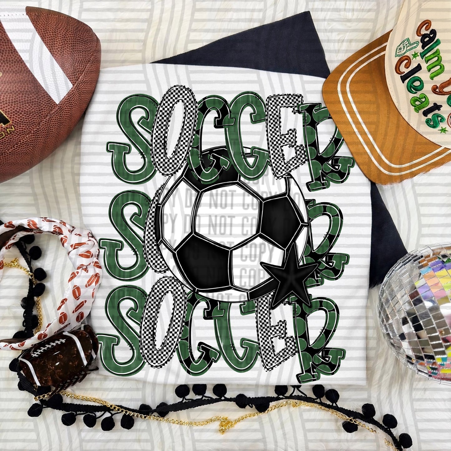 TRI Stacked SOCCER color 2609-0010 - Color Dropdown Digital Download 300 DPI PNG FILE