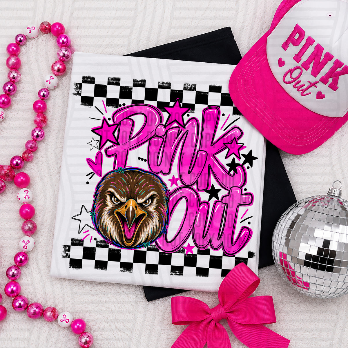 Pink Out MASCOTS 0926-0021- PLEASE UPLOAD MOCK UP - 300 DPI digital download
