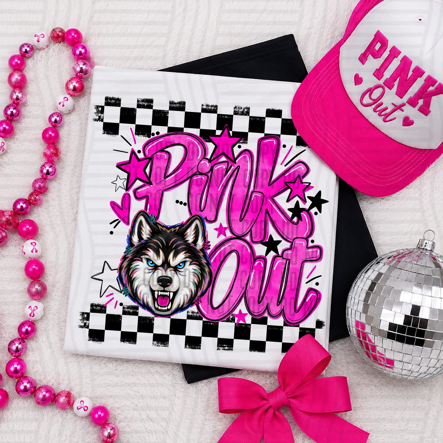Pink Out MASCOTS 0926-0021- PLEASE UPLOAD MOCK UP - 300 DPI digital download