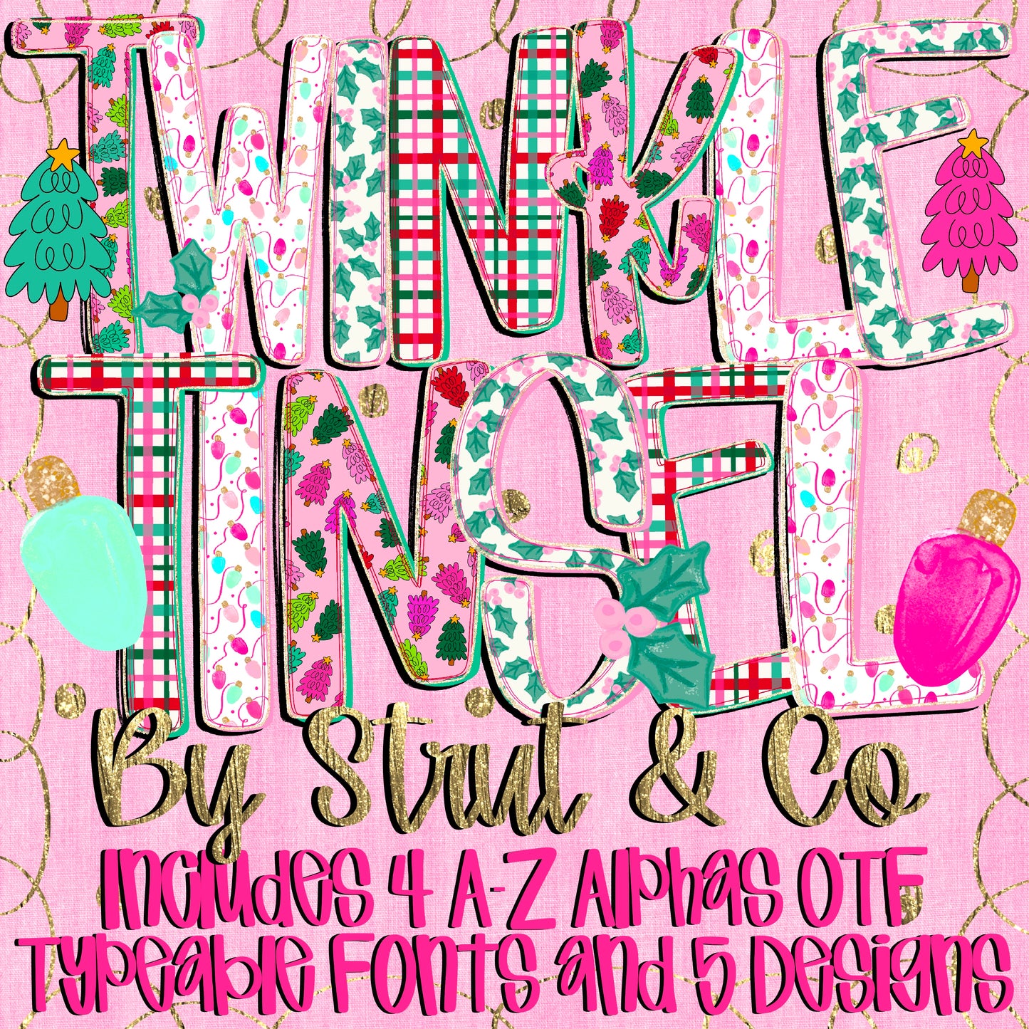 Christmas Alpha Collab w/ Strut - Digital download 300DPI PNG FILE