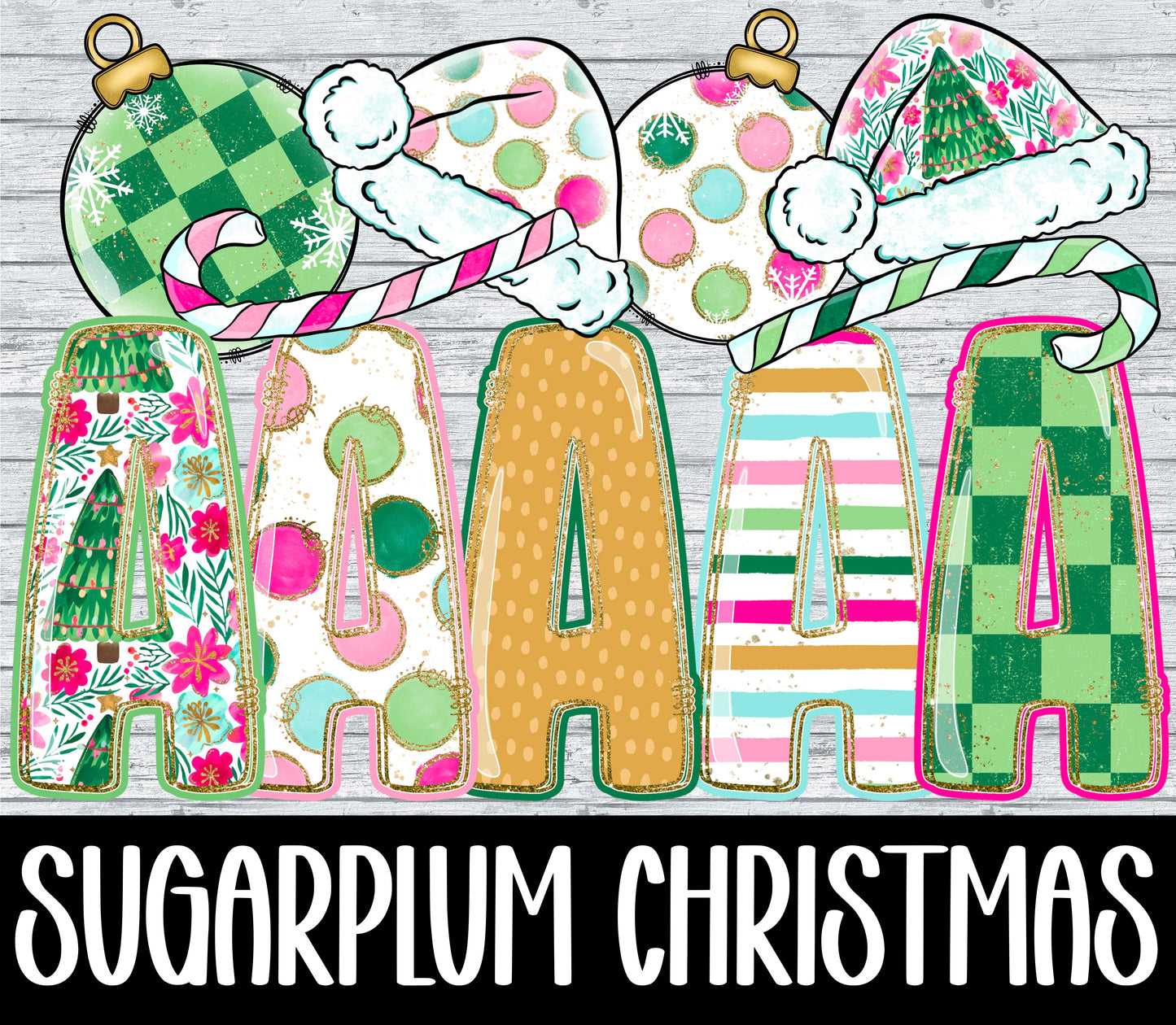 Christmas Alpha Collab- Digital download 300DPI PNG FILE